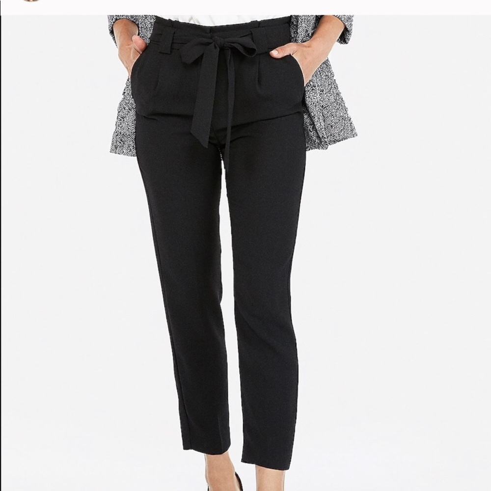 Express high waisted paper bag pants
